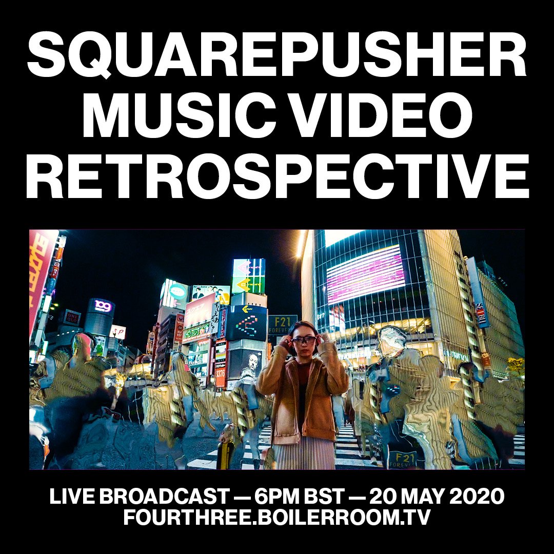 Flyer for event Squarepusher:  Music Video Retrospective.