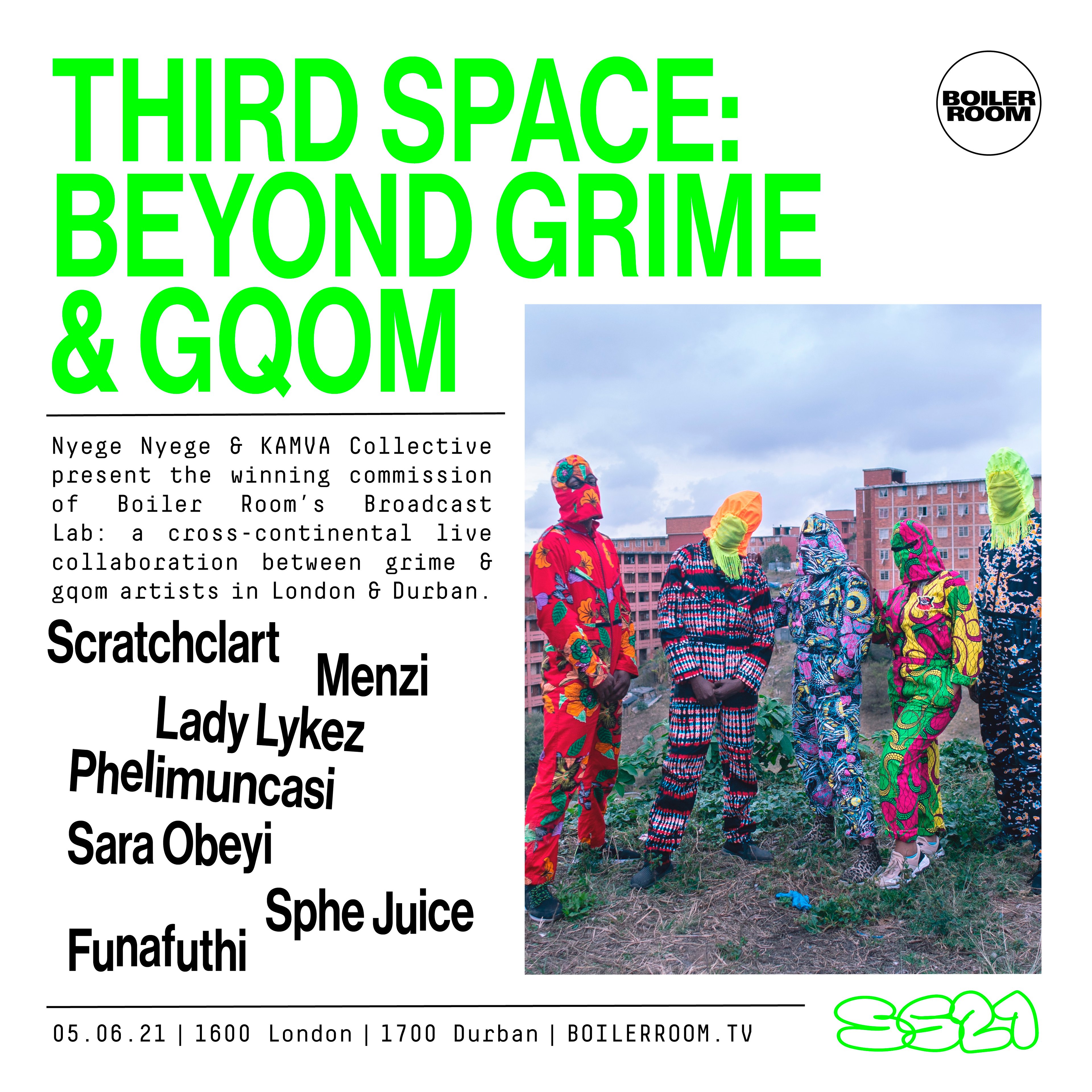 Flyer for event Third Space: Beyond Grime & GQOM.
