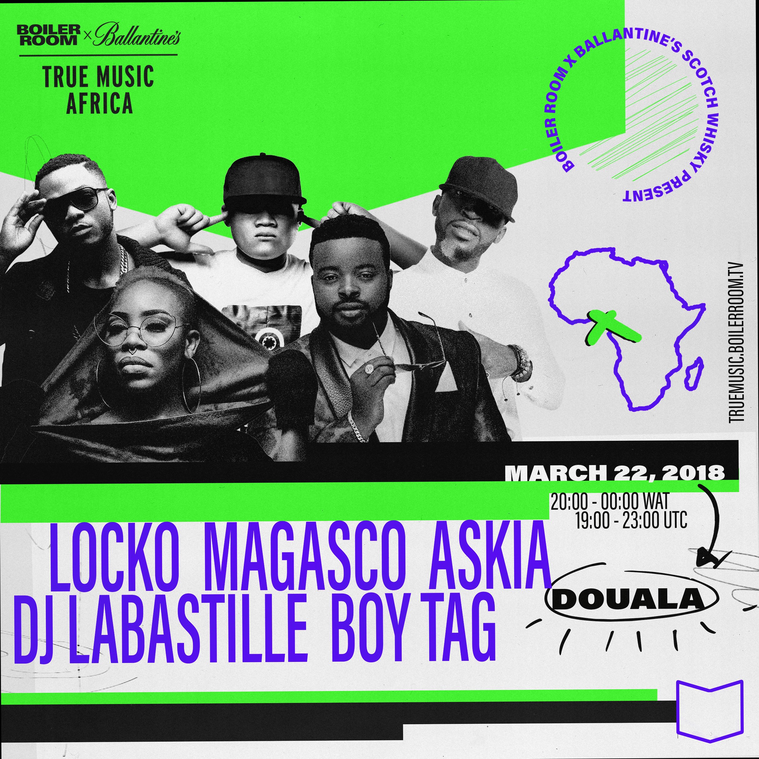 Flyer for event True Music Africa: Cameroon.
