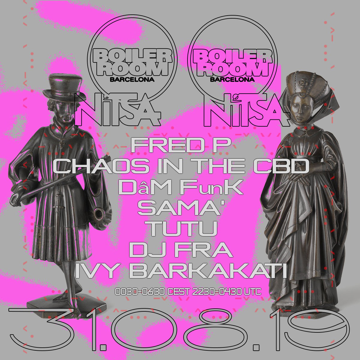 Flyer for event Boiler Room Barcelona: Nitsa.