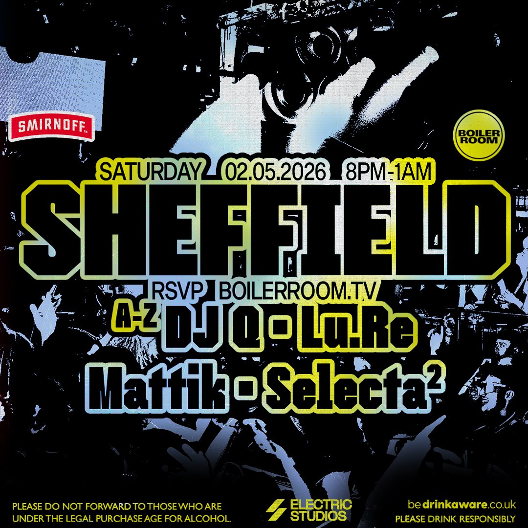 Flyer for event Sheffield | Saturday.