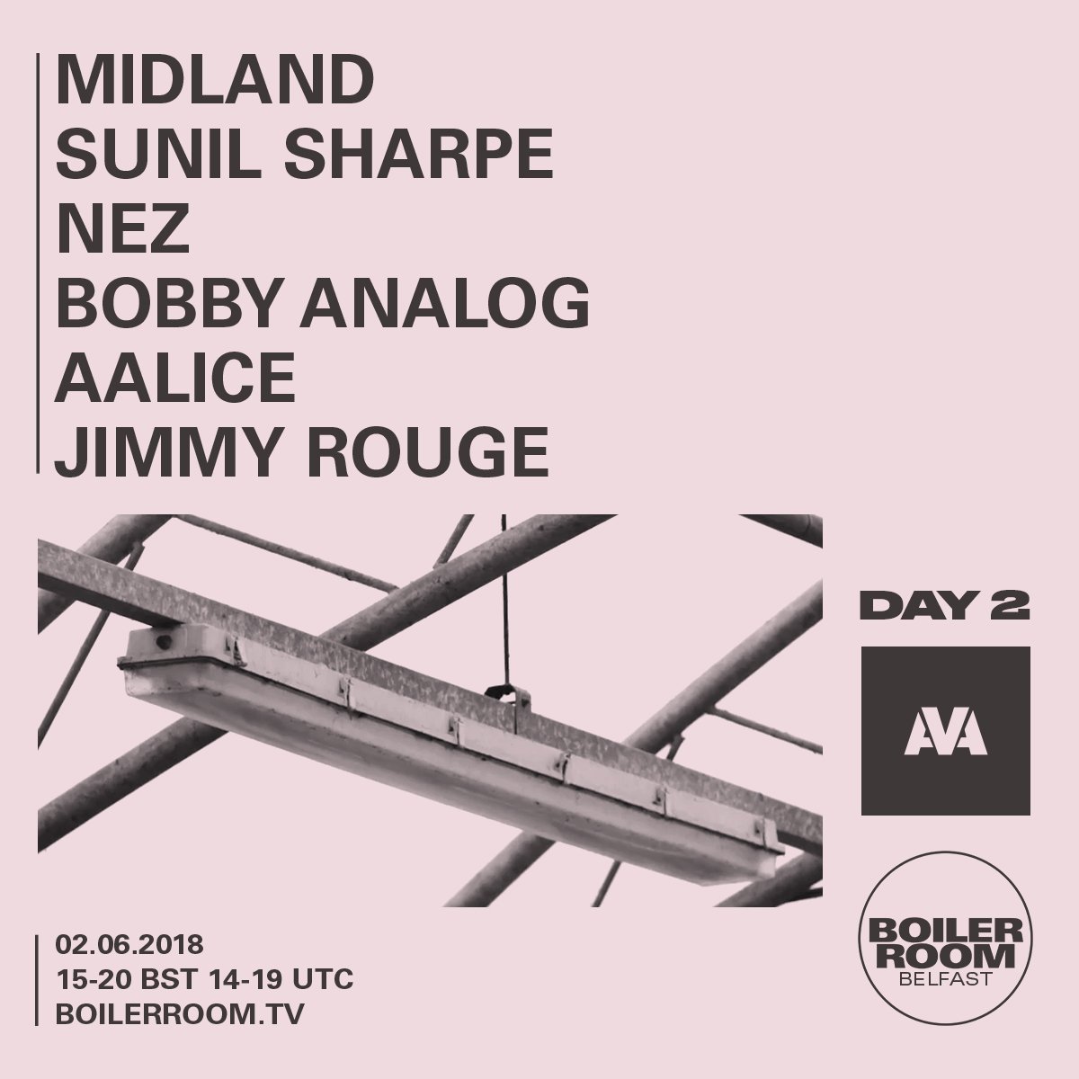Flyer for event AVA Festival 2018: Day 2.