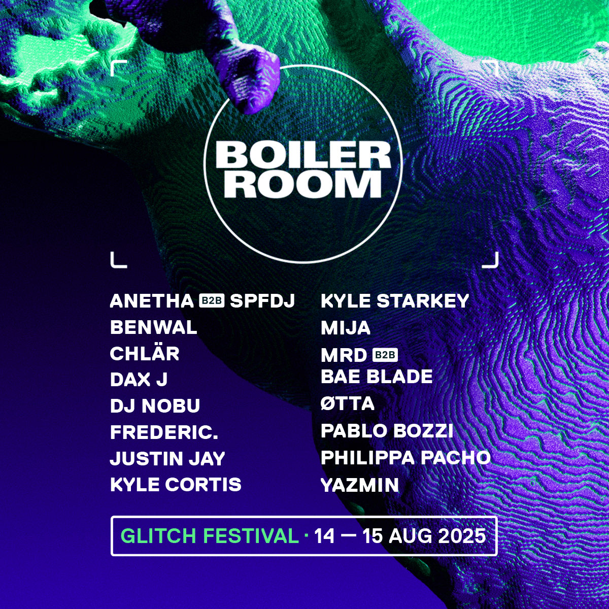Flyer for event Glitch Festival 2025.