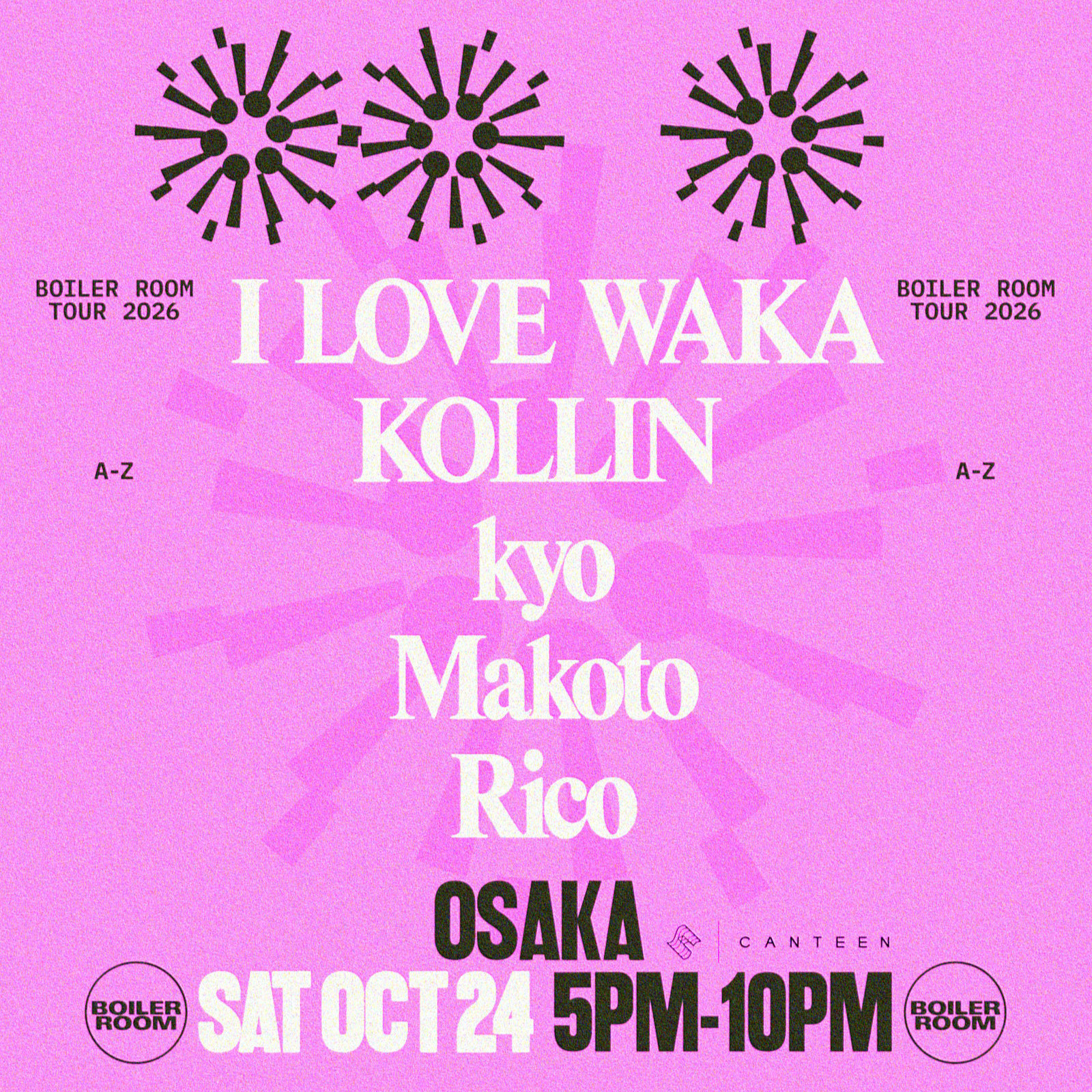 Flyer for event Osaka.