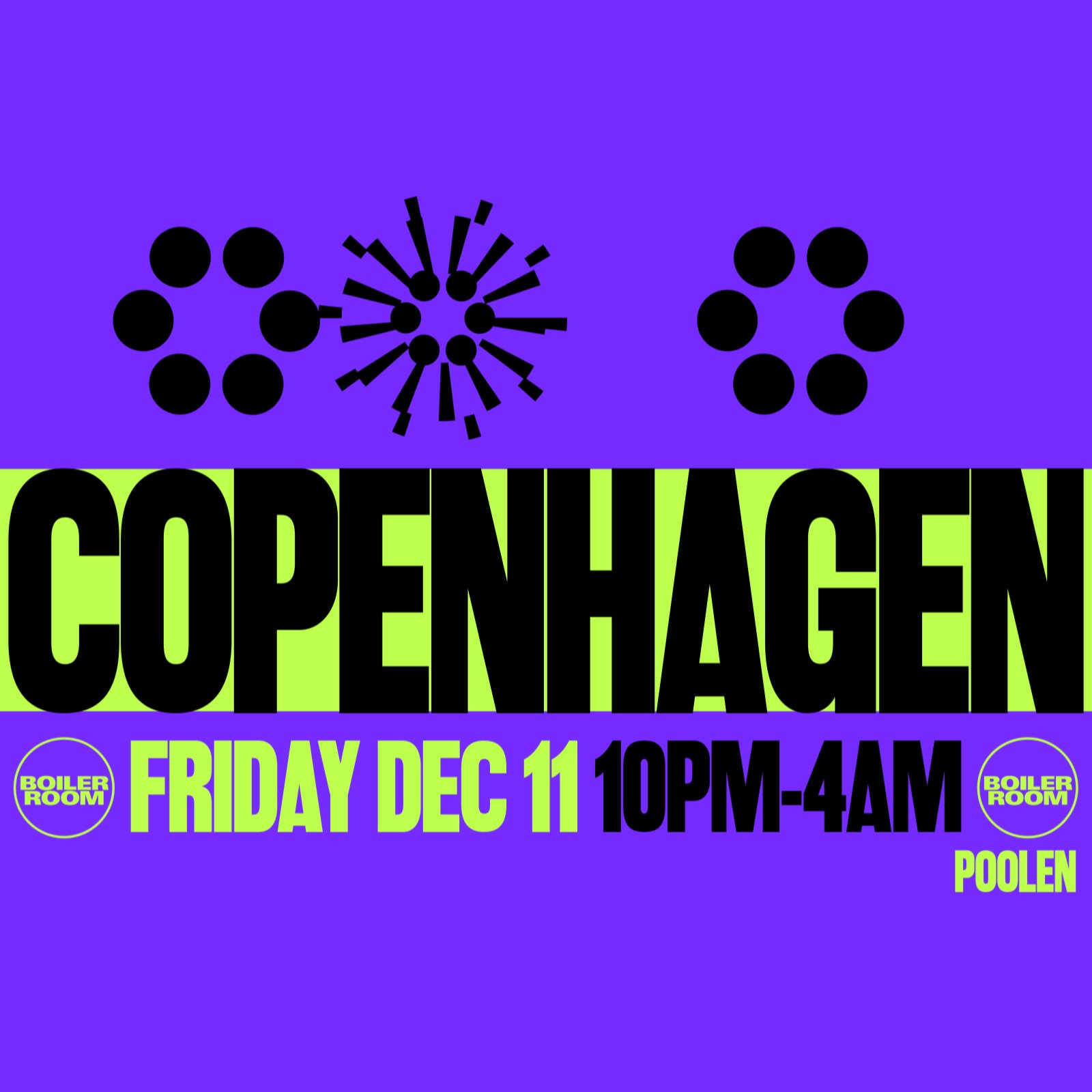 Flyer for event Copenhagen.