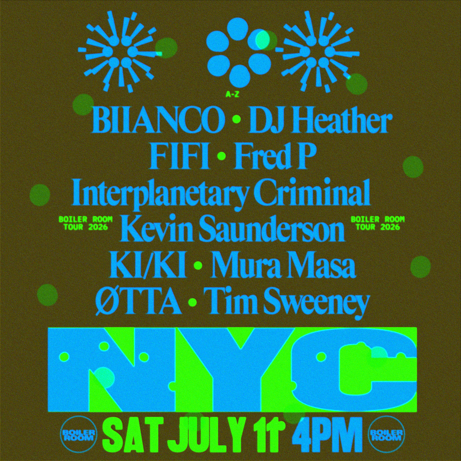 Flyer for event NYC | Saturday.