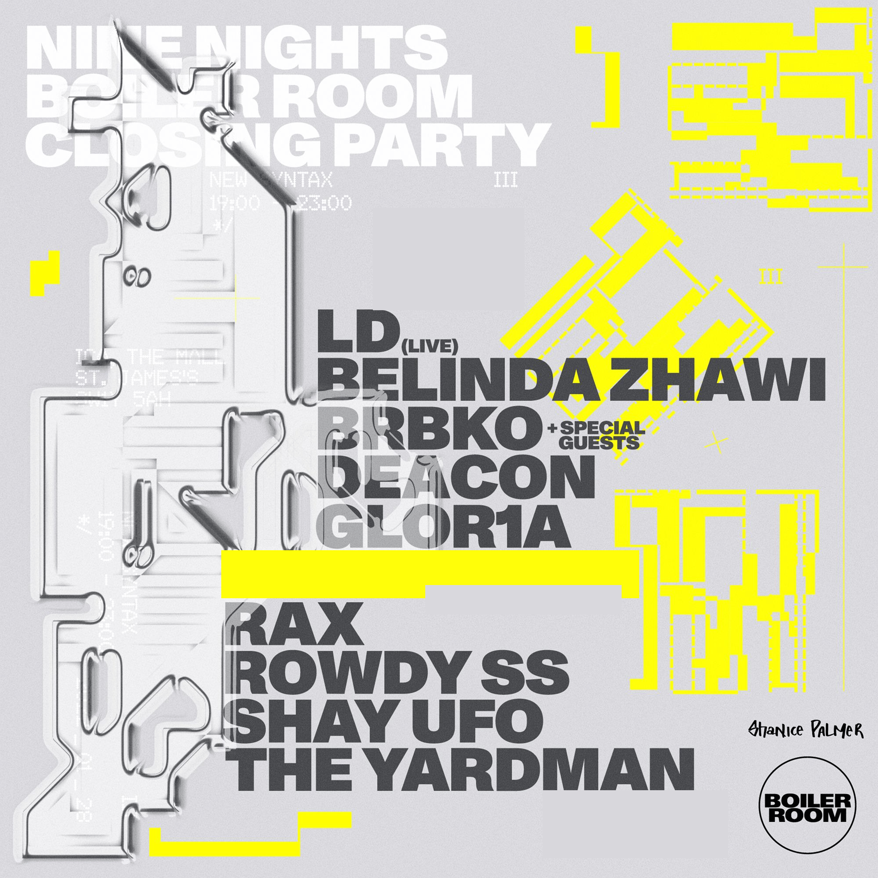 Flyer for event Nine Nights: Channel B.