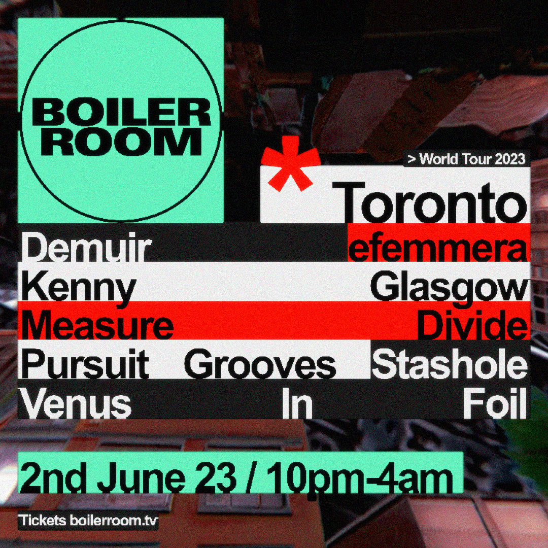 Flyer for event Toronto | Friday.