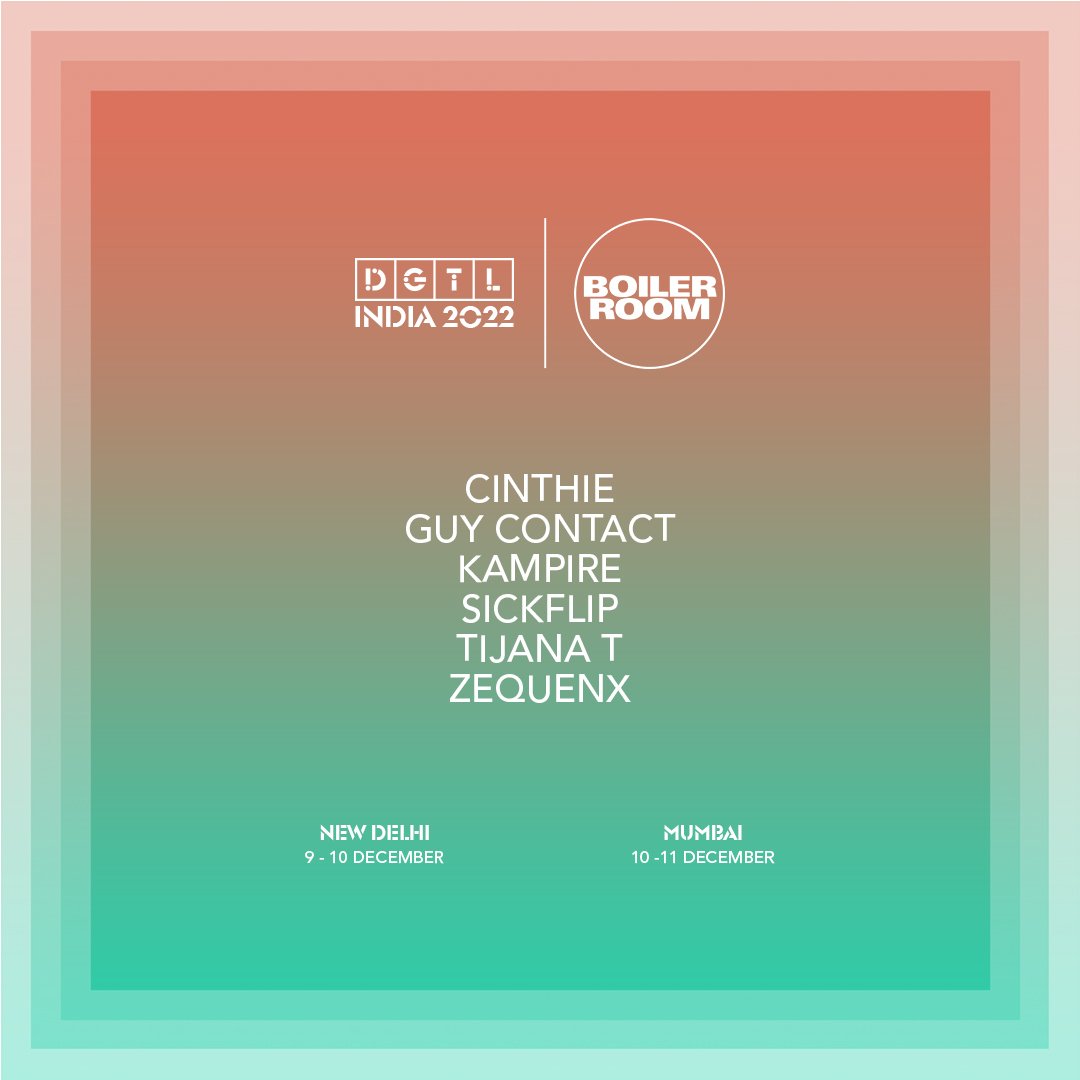 Flyer for event DGTL India.
