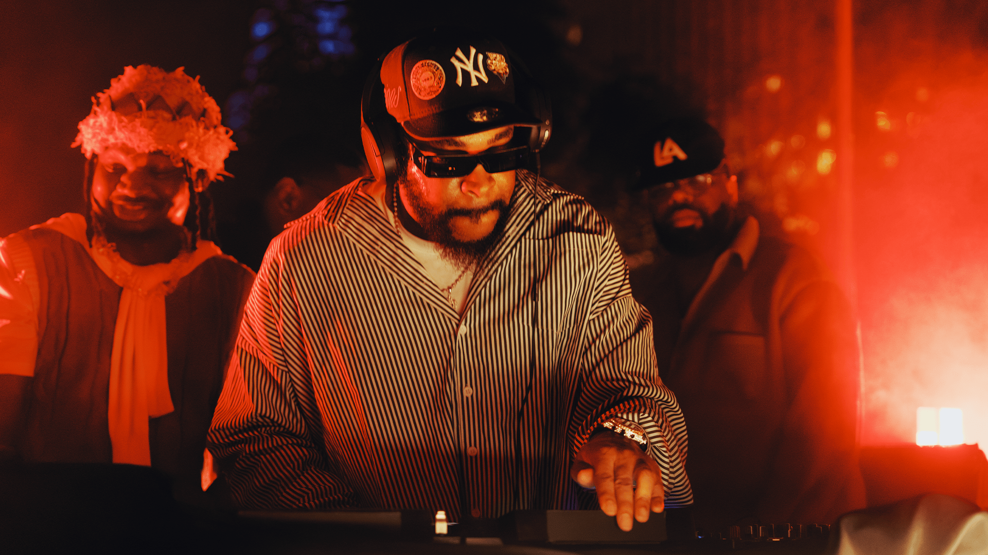Photo of set DJ Sliink.