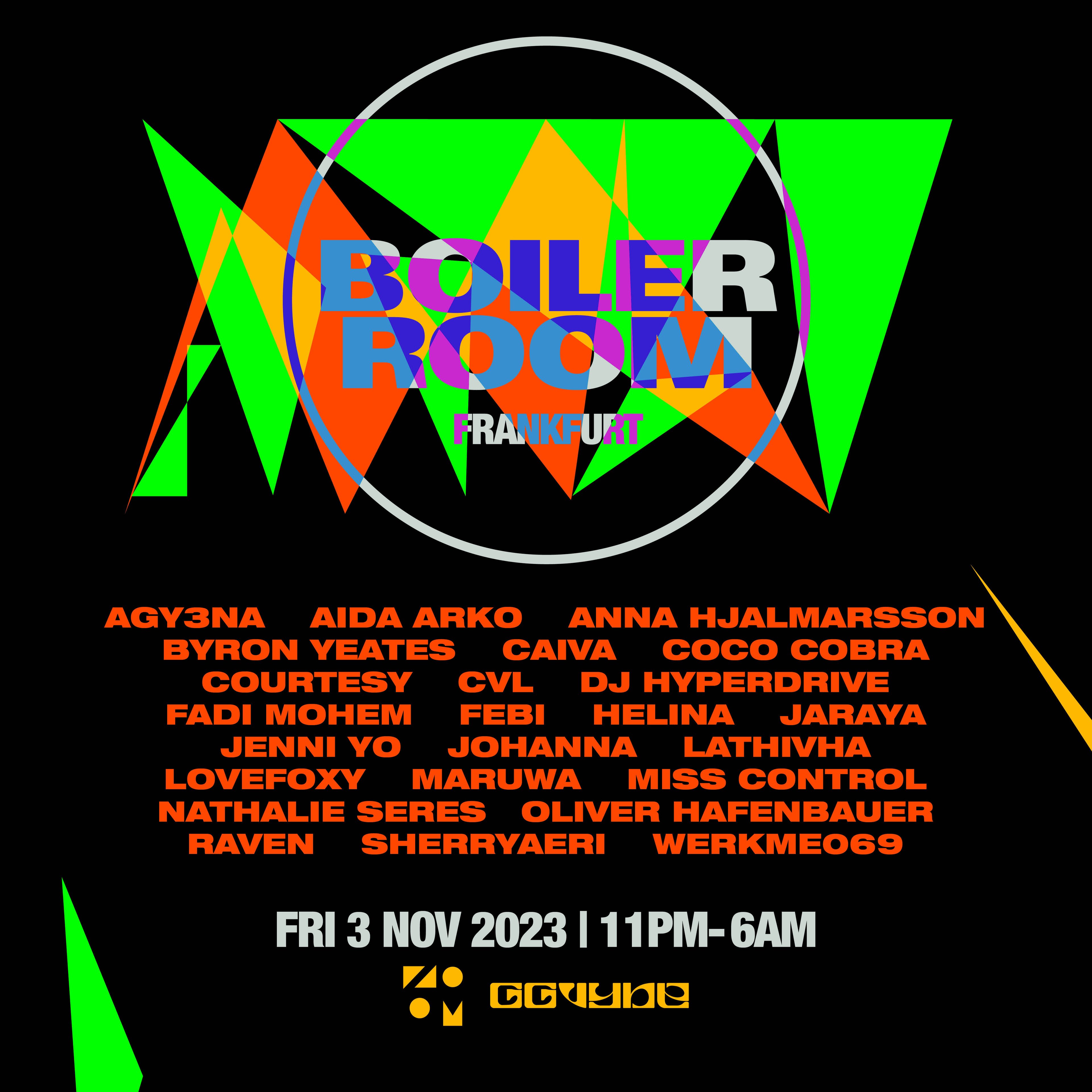 Flyer for event Frankfurt.