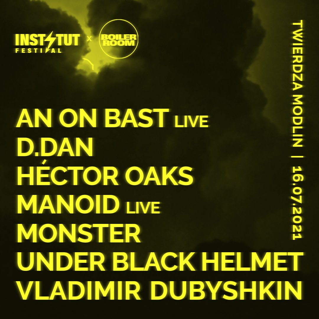 Flyer for event Boiler Room x Instytut Festival.