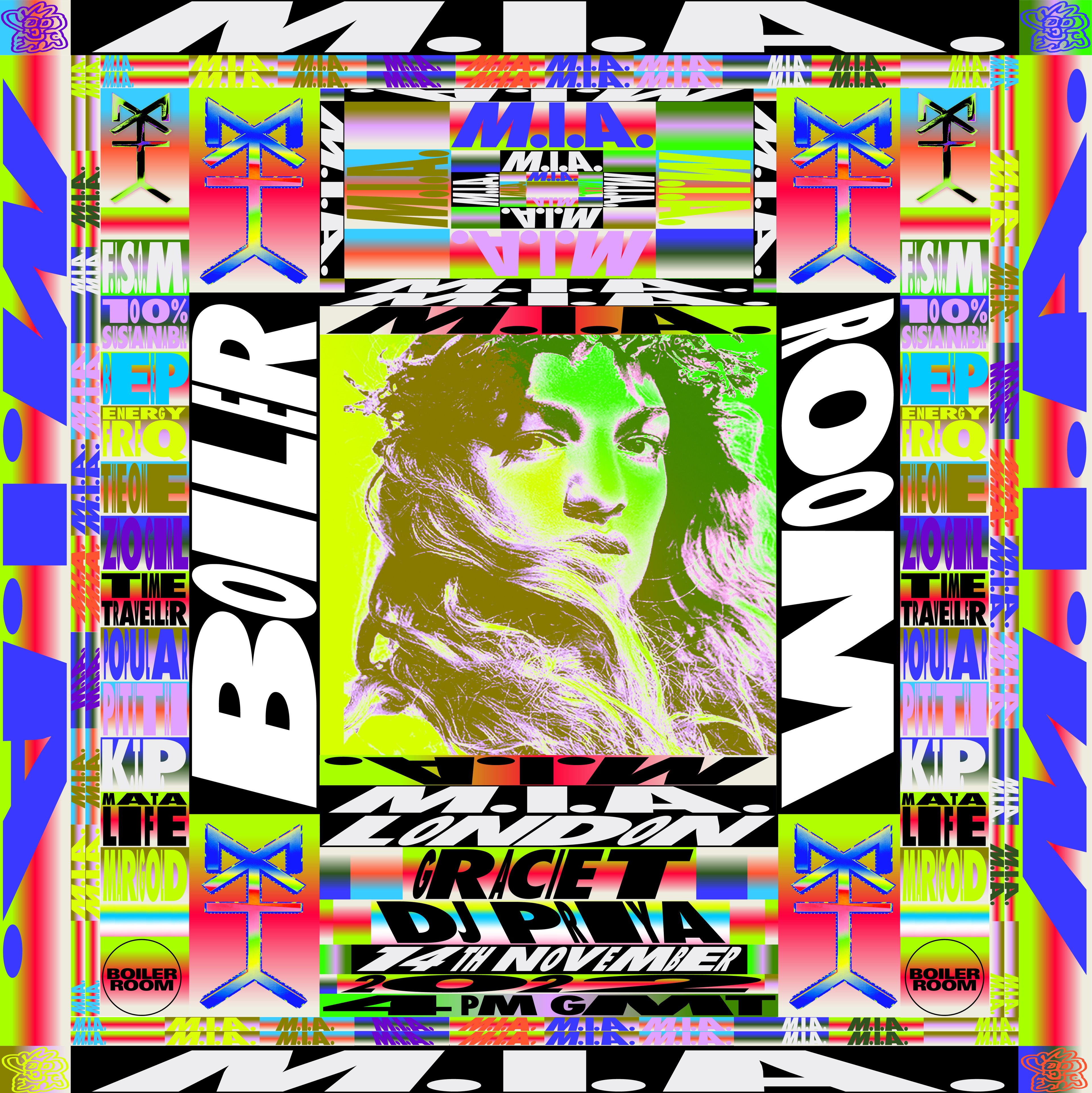 Flyer for event London: M.I.A..