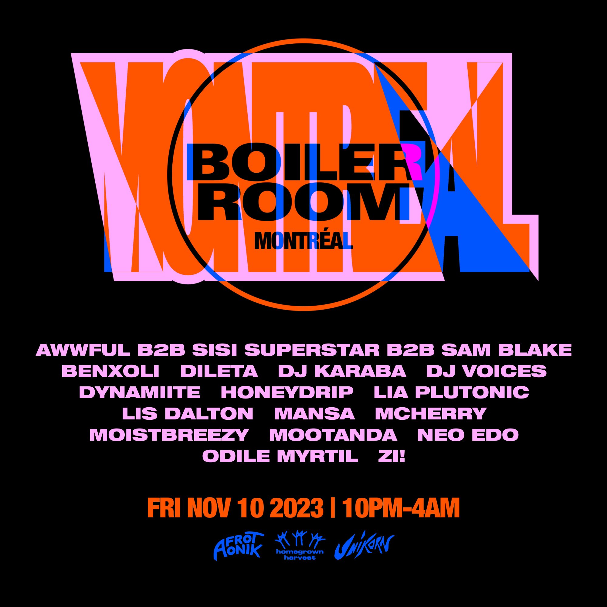 Flyer for event Montréal | Friday.