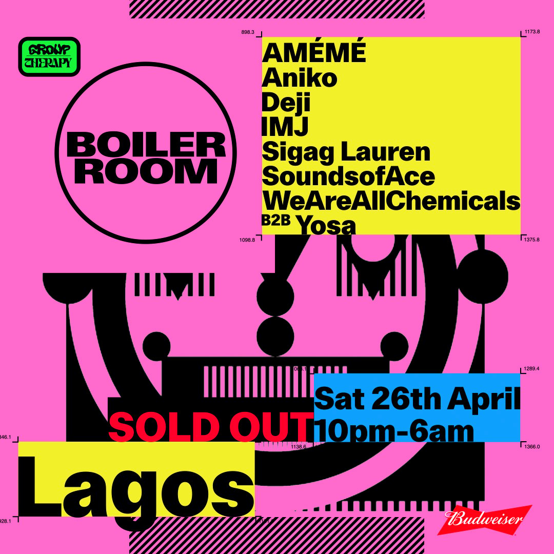Flyer for event Lagos.