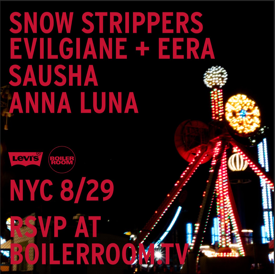 Flyer for event Levi's®: New York.