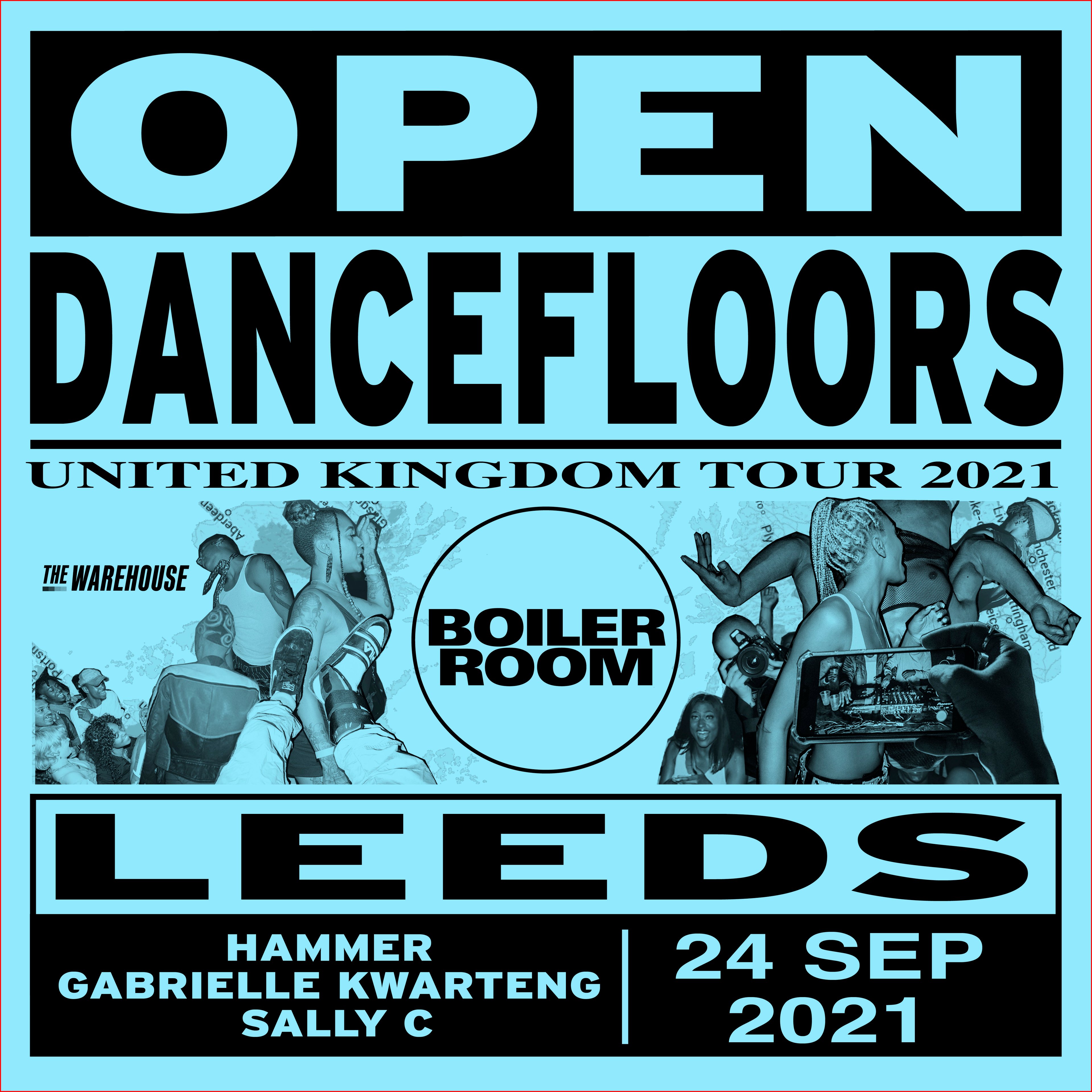 Flyer for event Open Dancefloors | Leeds.