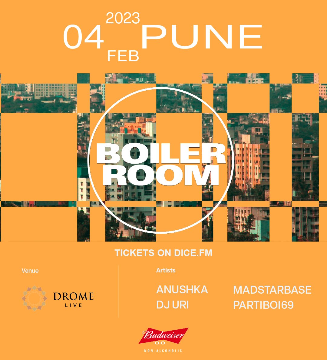 Flyer for event Boiler Room: Pune.