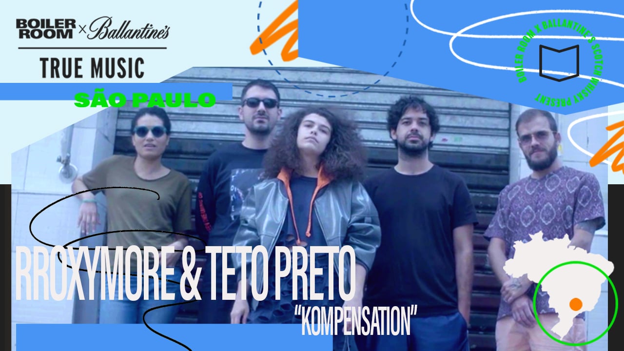 Flyer for event rRoxymore & Teto Preto - Kompensation.