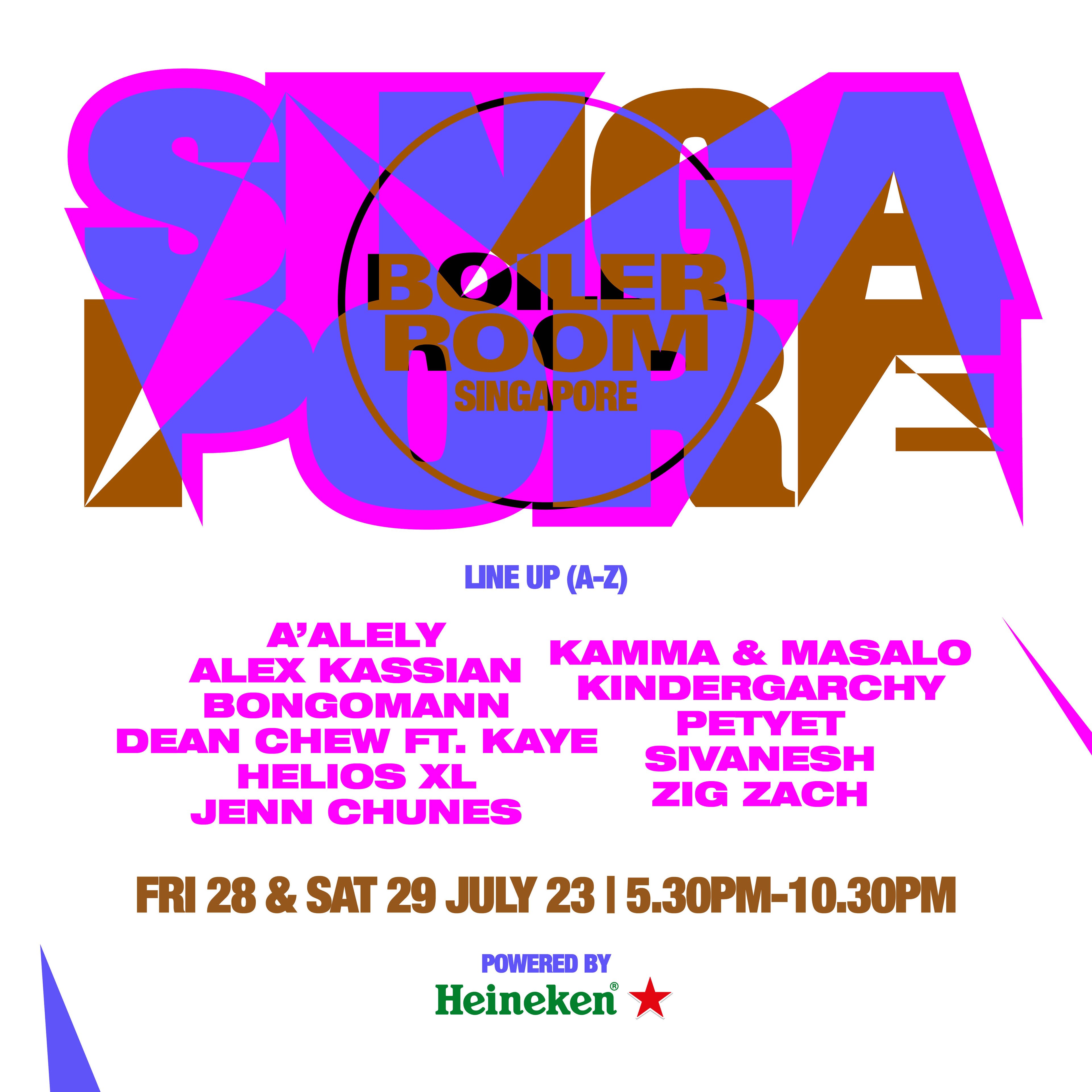 Flyer for event Singapore.