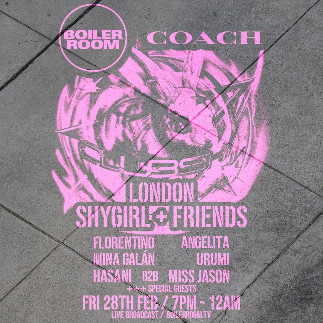 Flyer for event Clubshy: Coach London.