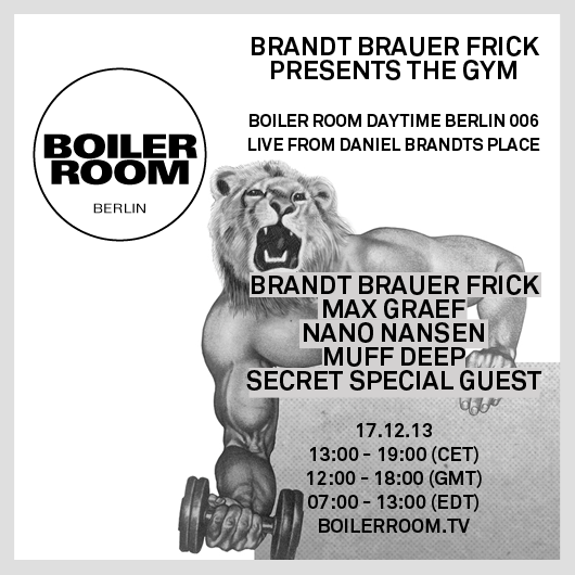 Berlin Daytime: Brandt Brauer Frick Presents The Gym flyer