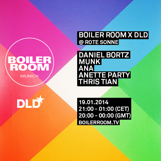Boiler Room Munich x DLD flyer