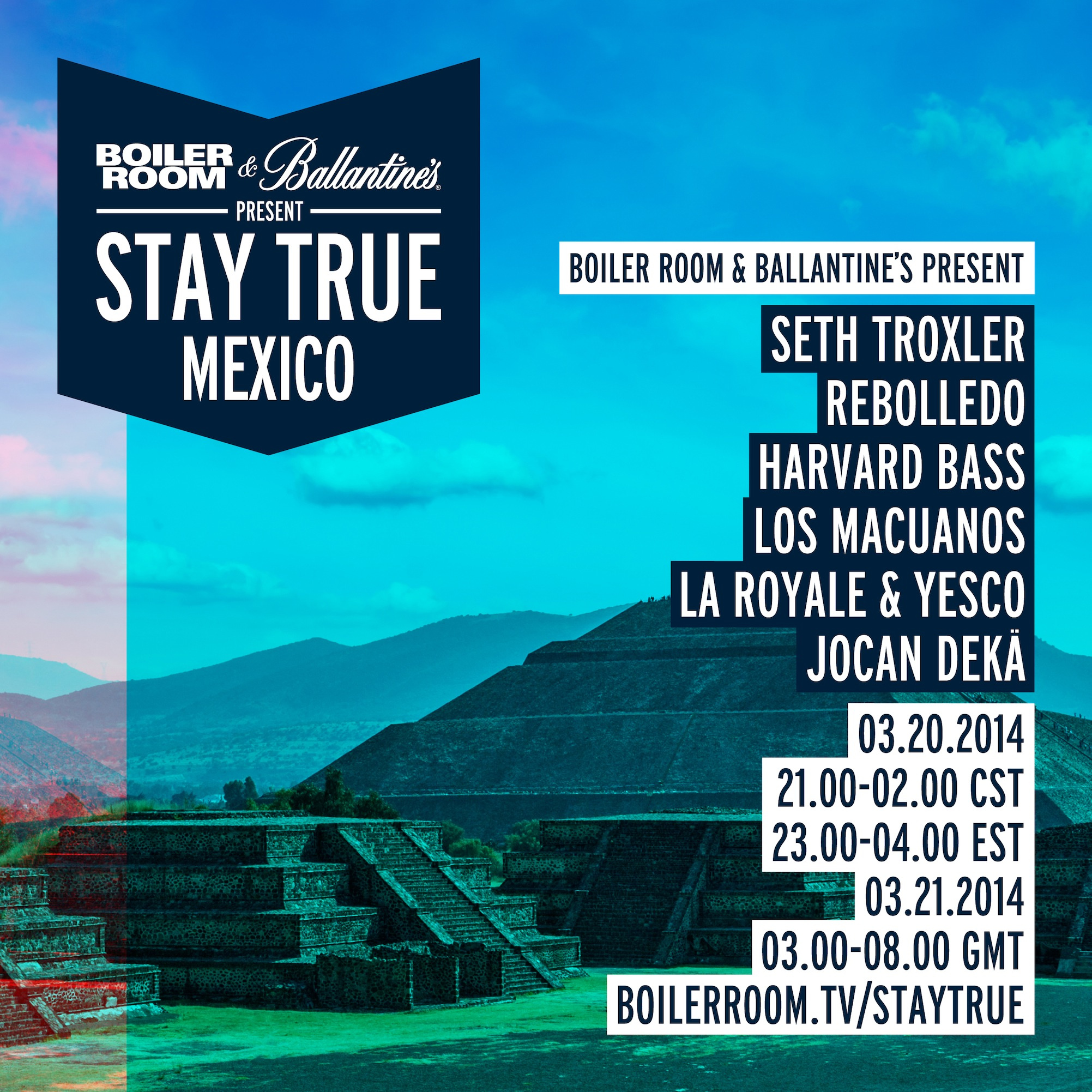 Boiler Room Mexico & Ballantine's flyer