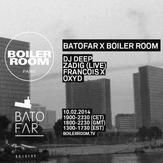 Boiler Room Paris x Batofar flyer