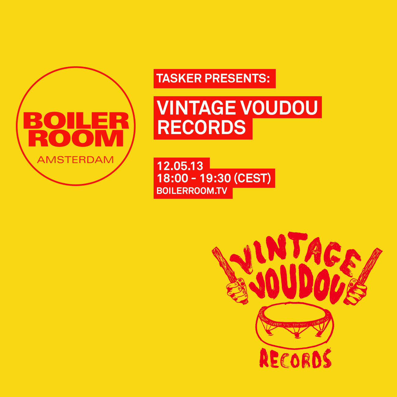 Amsterdam: Tasker Presents Vintage Voudou Records flyer