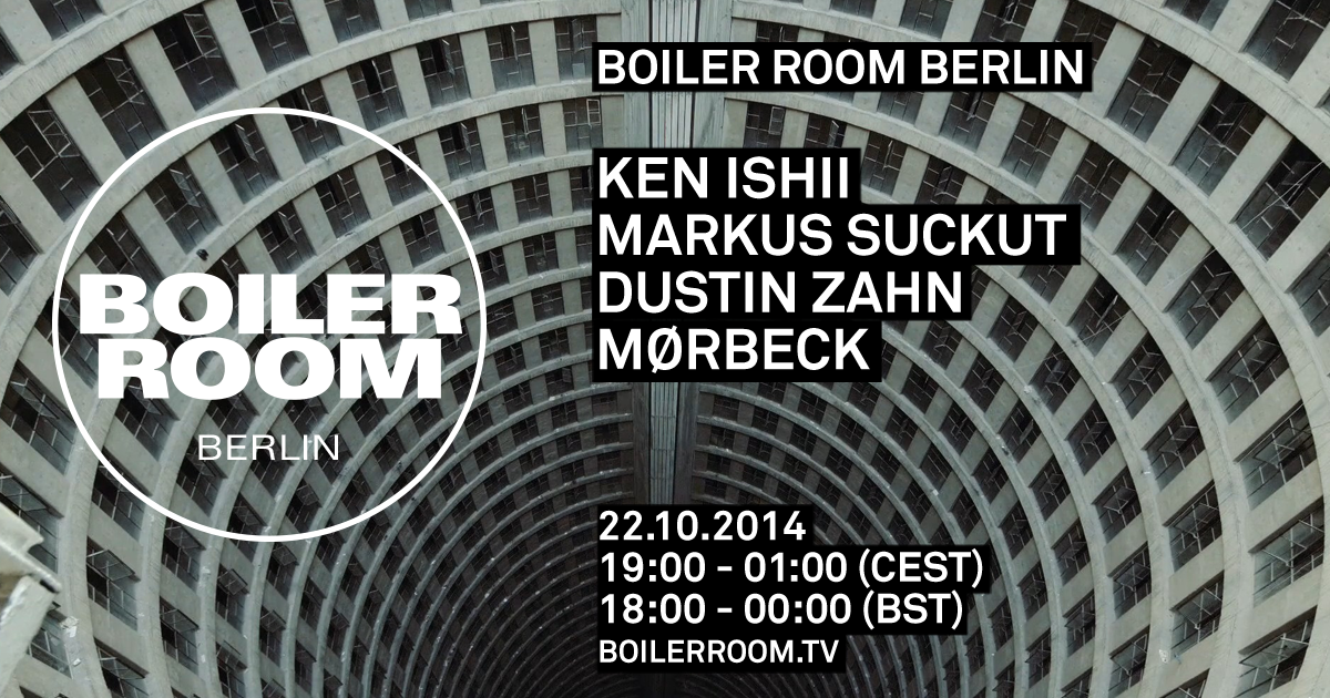 Berlin: Ken Ishii, Markus Suckut, Dustin Zahn & Mørbeck flyer
