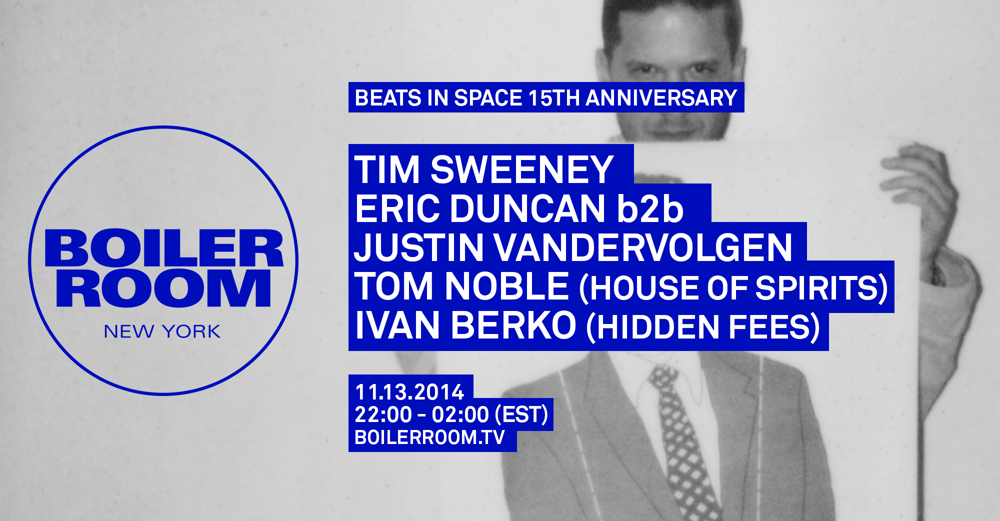 Beats in Space: 15th Anniversary flyer