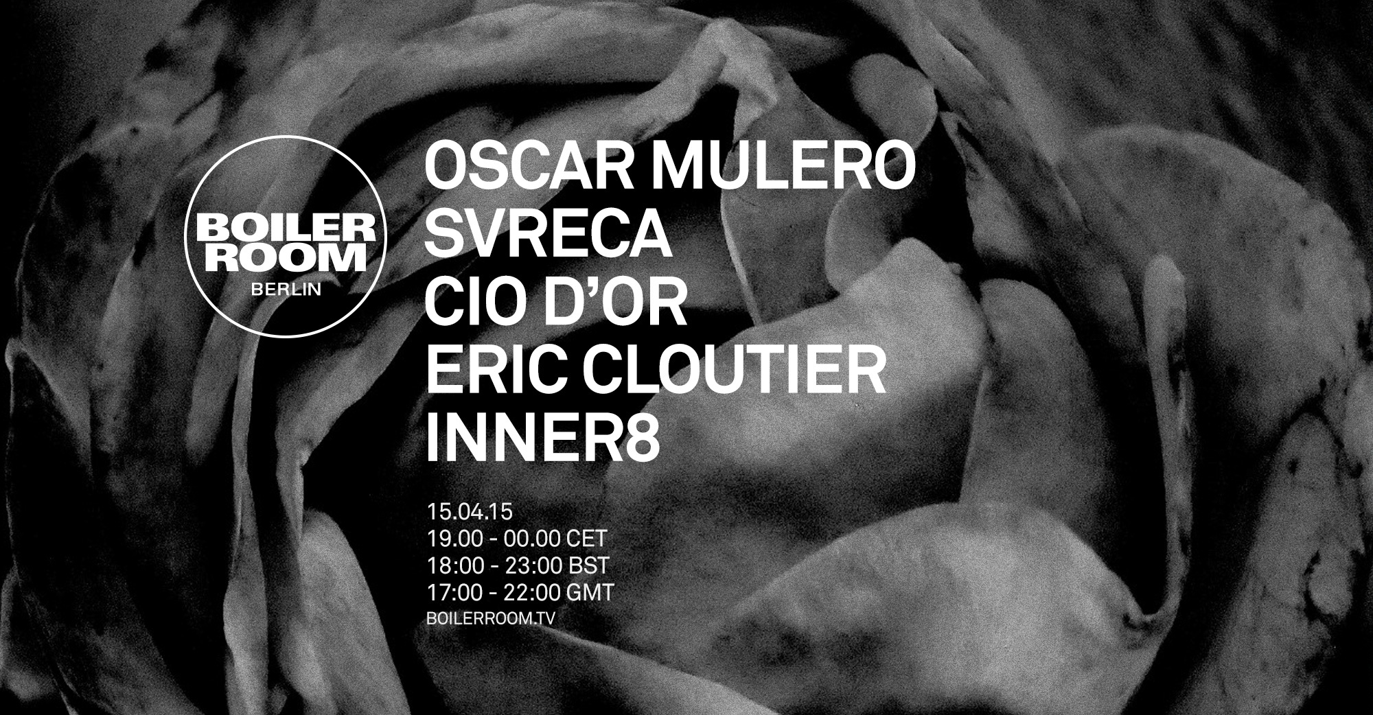 Berlin: Oscar Mulero, Svreca, Cio D'or, Eric Cloutier & Inner8 flyer