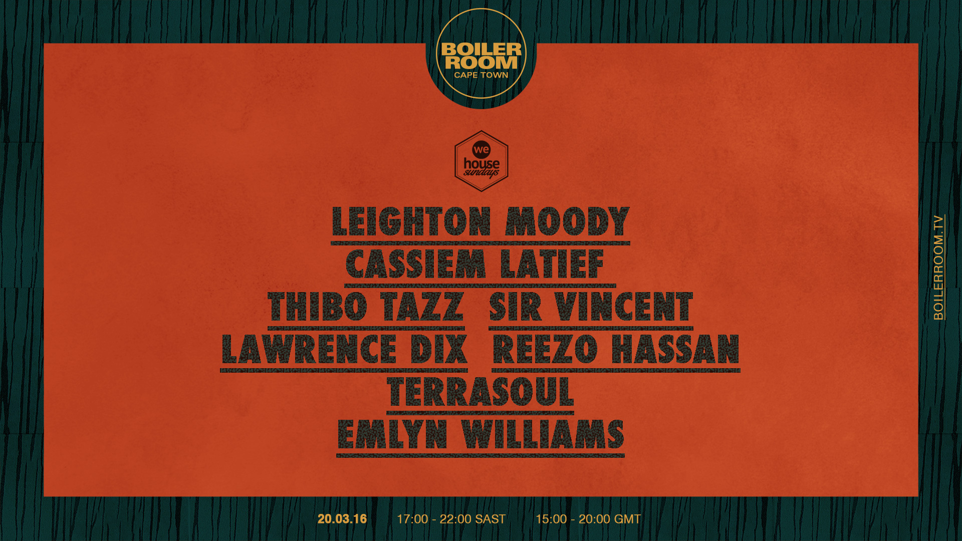 We House Sundays flyer