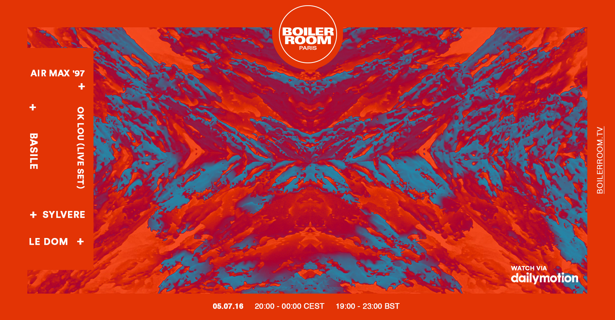 Boiler Room Paris x Dailymotion with Air Max '97 flyer