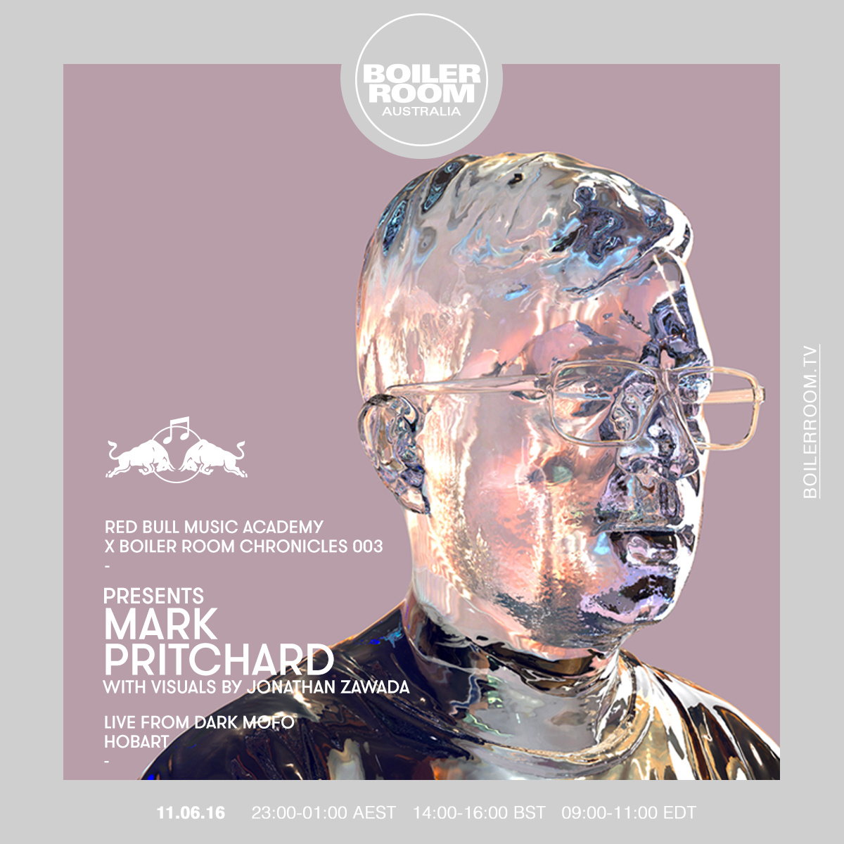 Red Bull Music Academy X Boiler Room Chronicles 003 presents Mark Pritchard flyer
