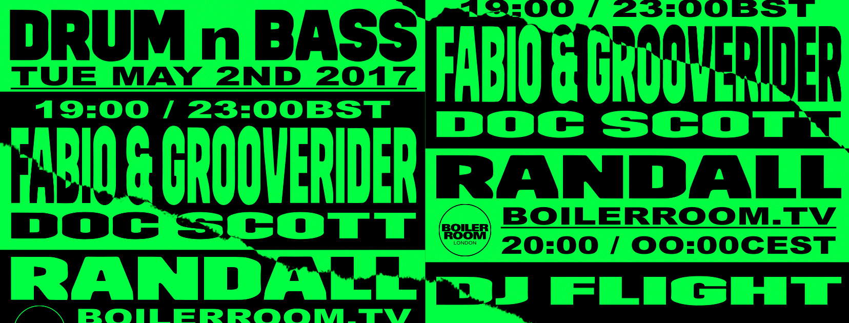 D&B Allstars Vol. 1 — Fabio & Grooverider, Randall, Doc Scott + DJ Flight flyer