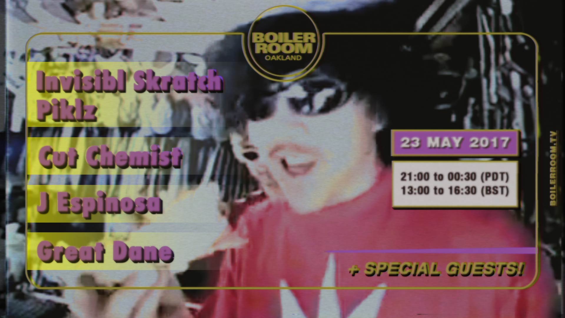 Boiler Room Oakland: Invisibl Scratch Piklz flyer