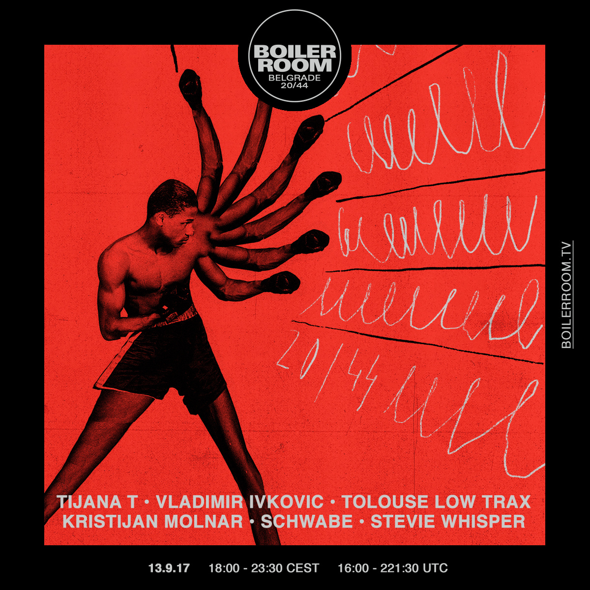Boiler Room Belgrade: 20/44 flyer