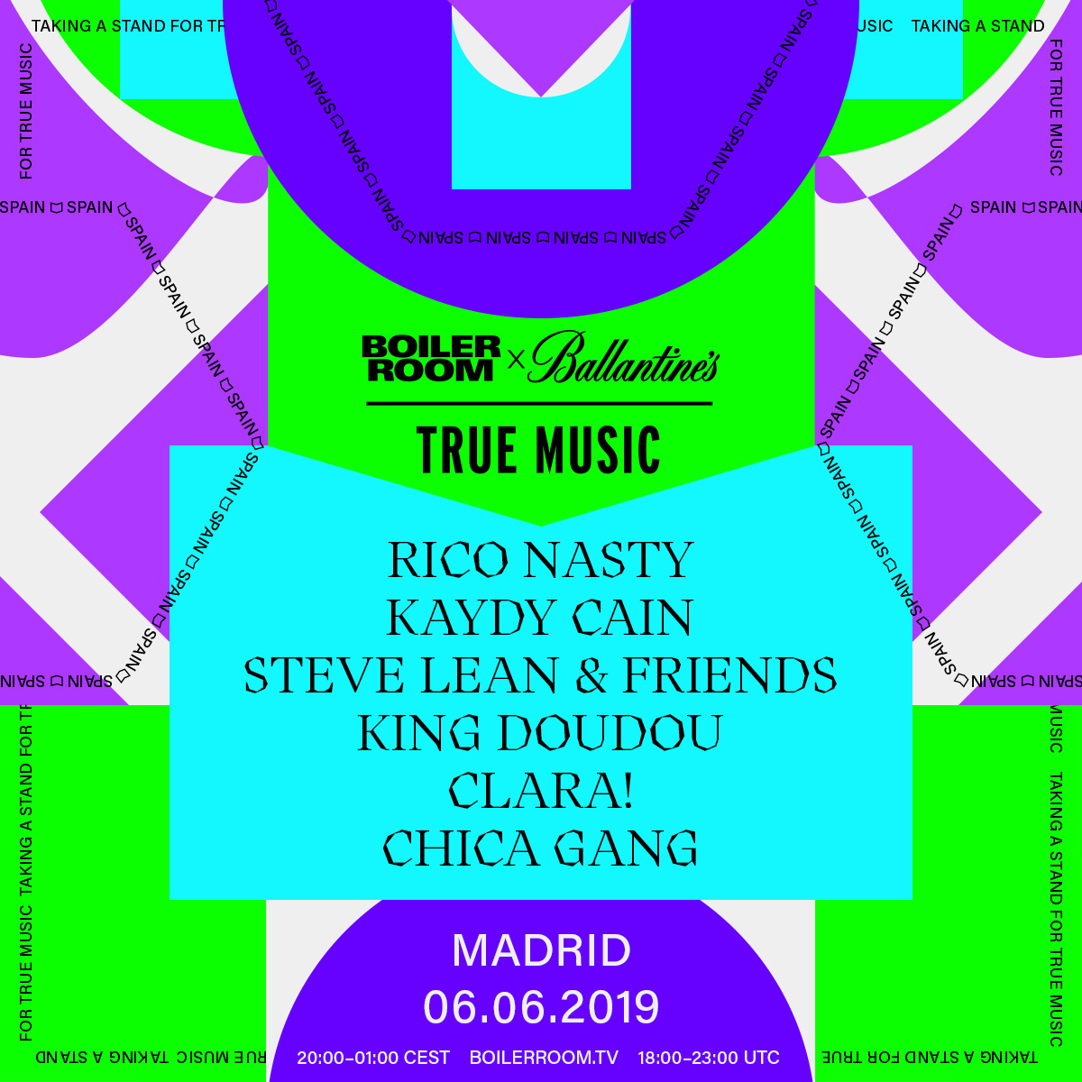 Boiler Room x Ballantine's True Music: Madrid 2019 flyer