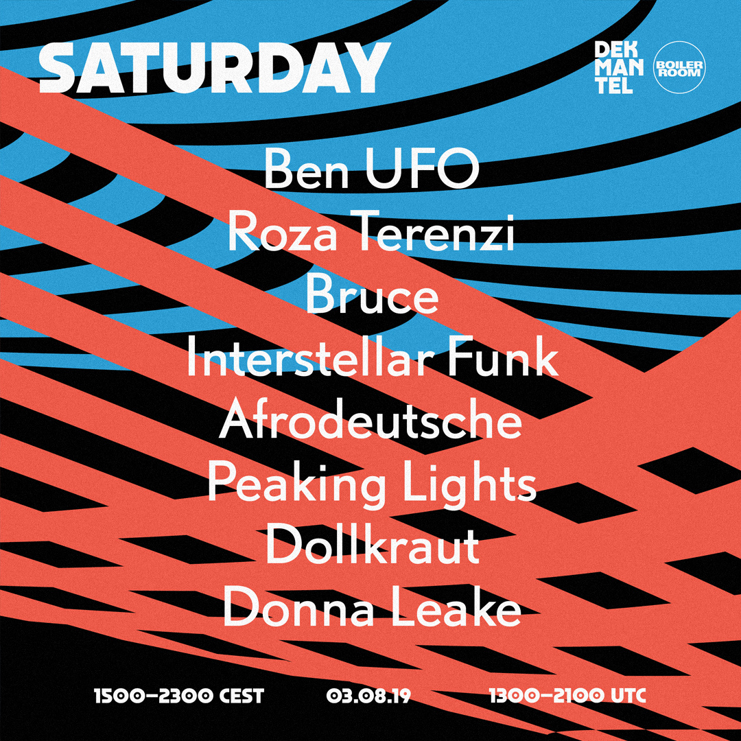 Dekmantel 2019: Saturday flyer