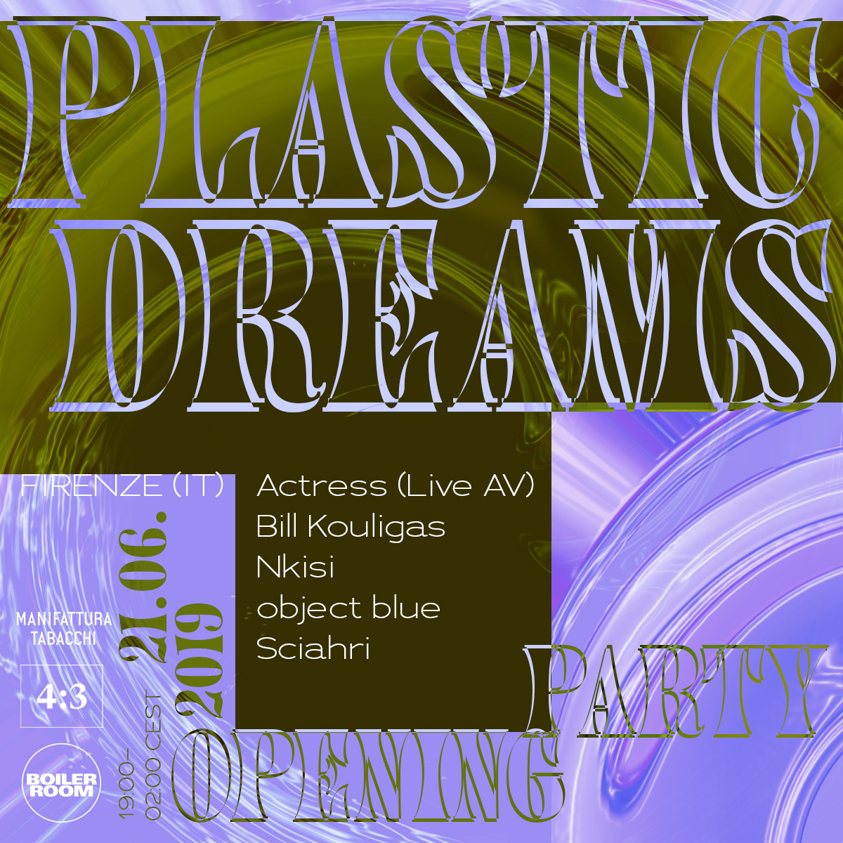 Plastic Dreams: The Opening Party flyer