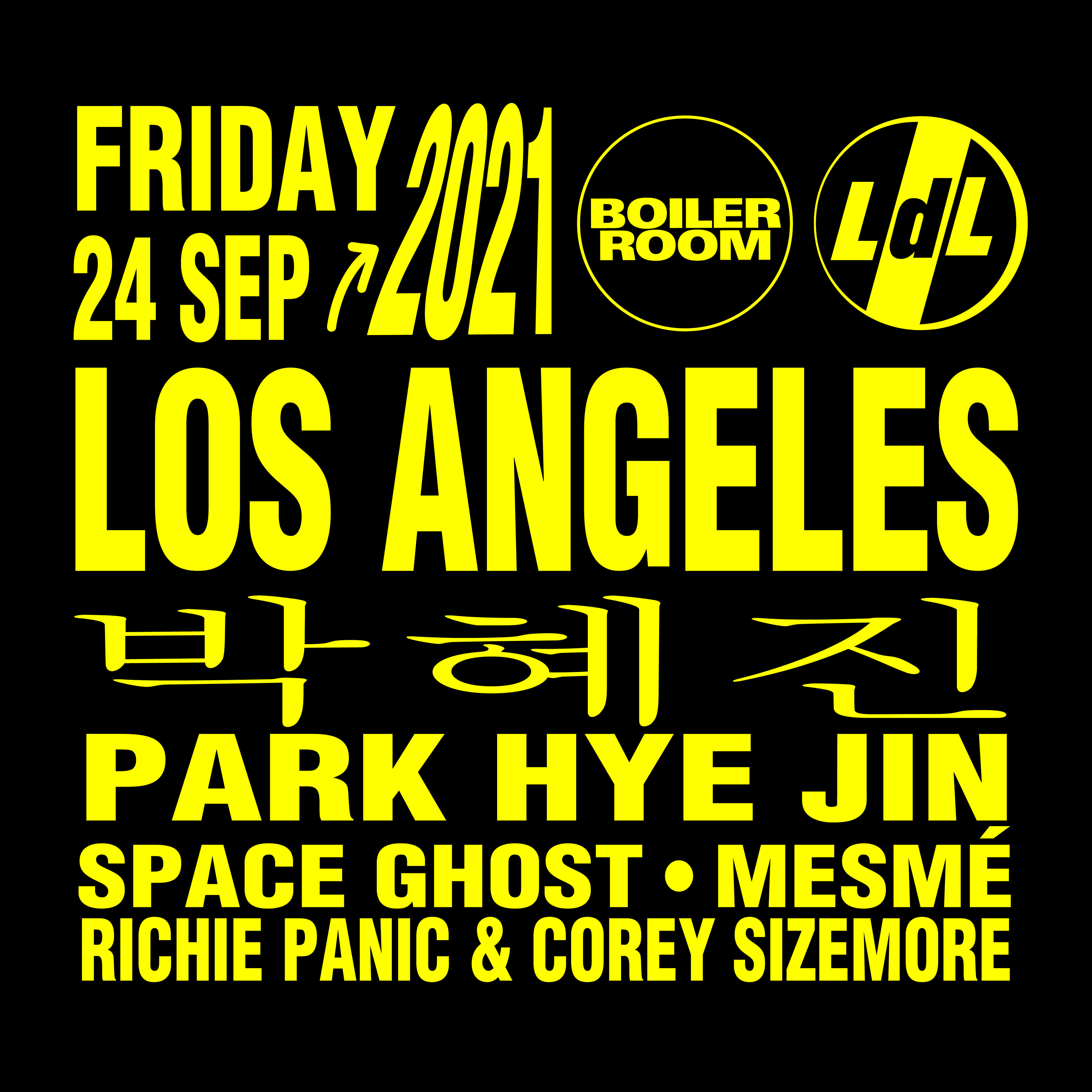Boiler Room: Los Angeles flyer