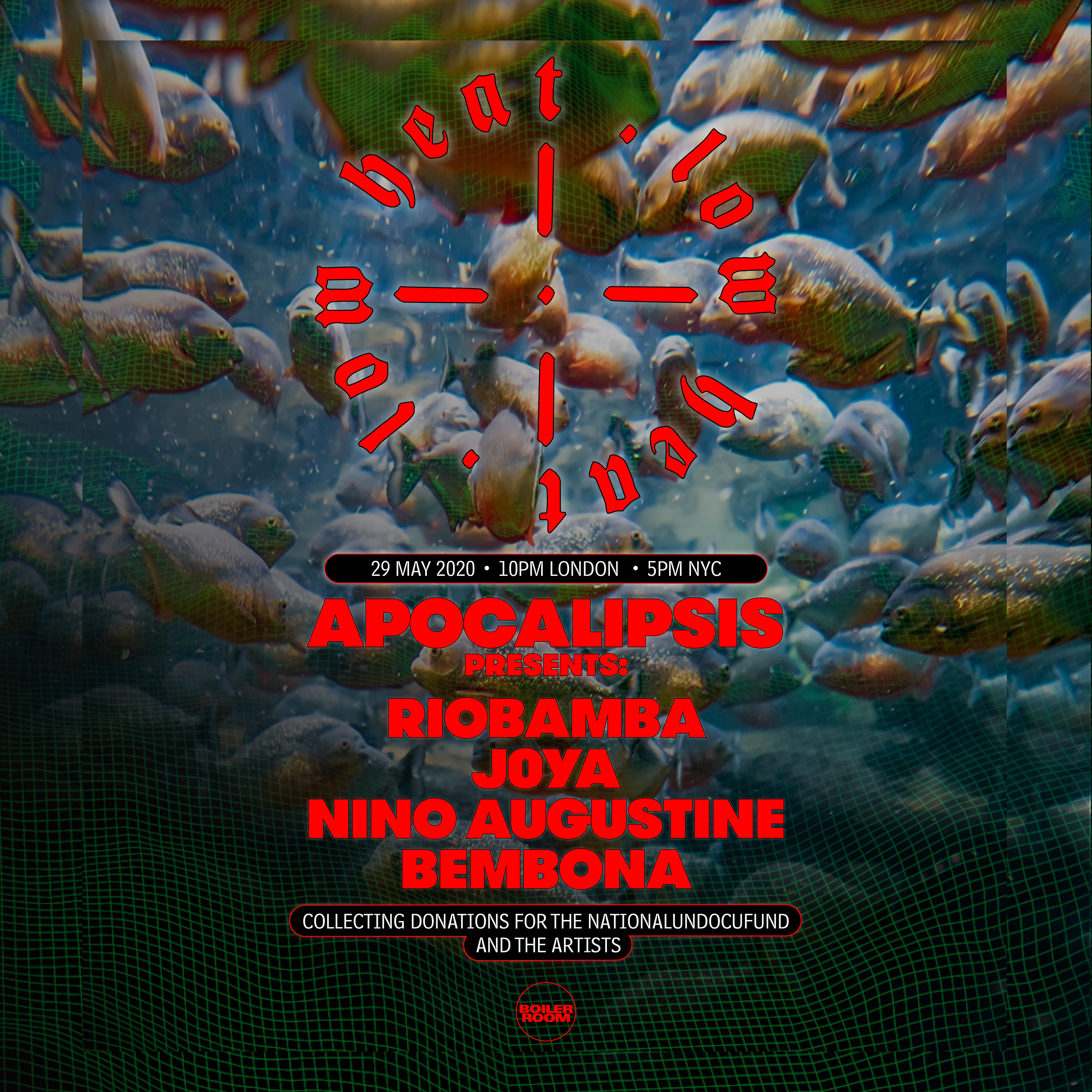 Low Heat: Apocalipsis flyer