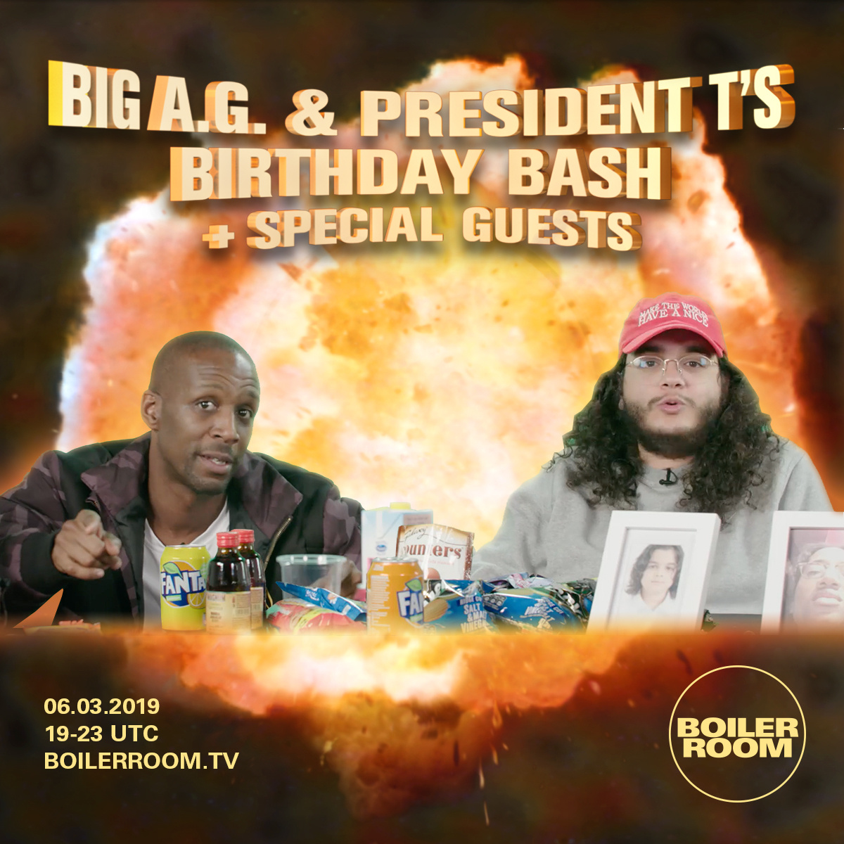 BIG A.G & PRESIDENT T'S BIRTHDAY BASH flyer