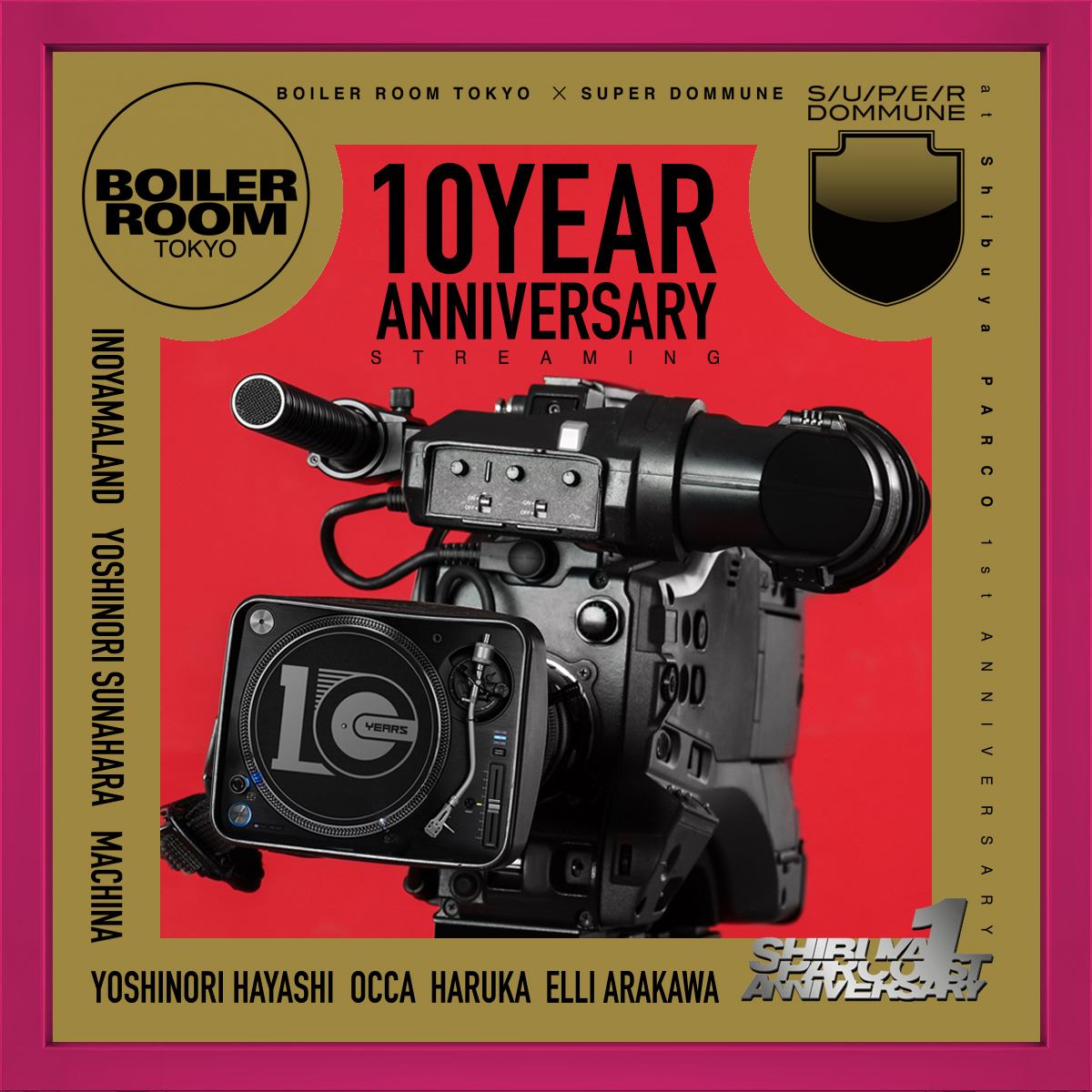 Dommune: 10th Anniversary flyer