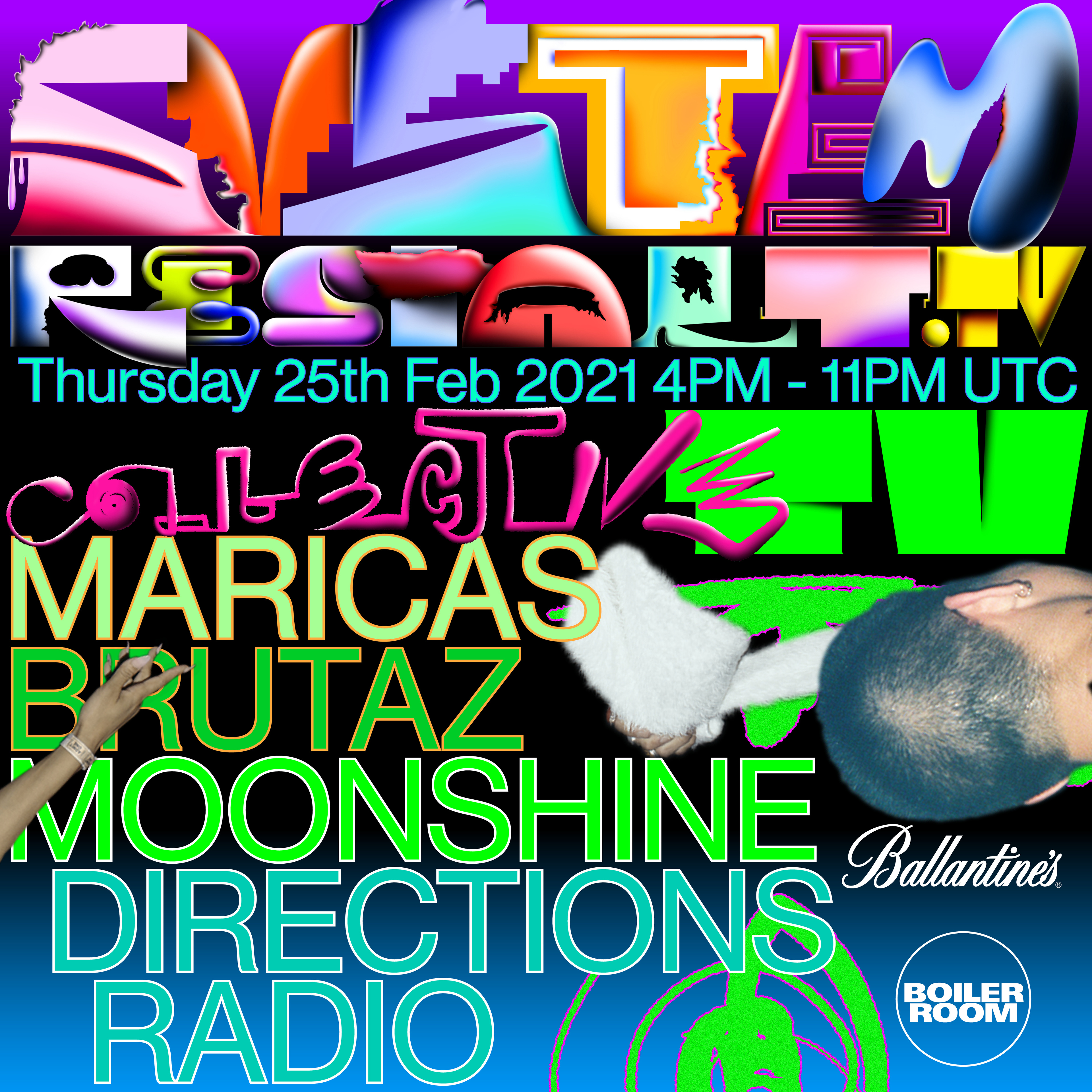Collective TV: Moonshine, Maricas, Directions Radio, Brutaz flyer