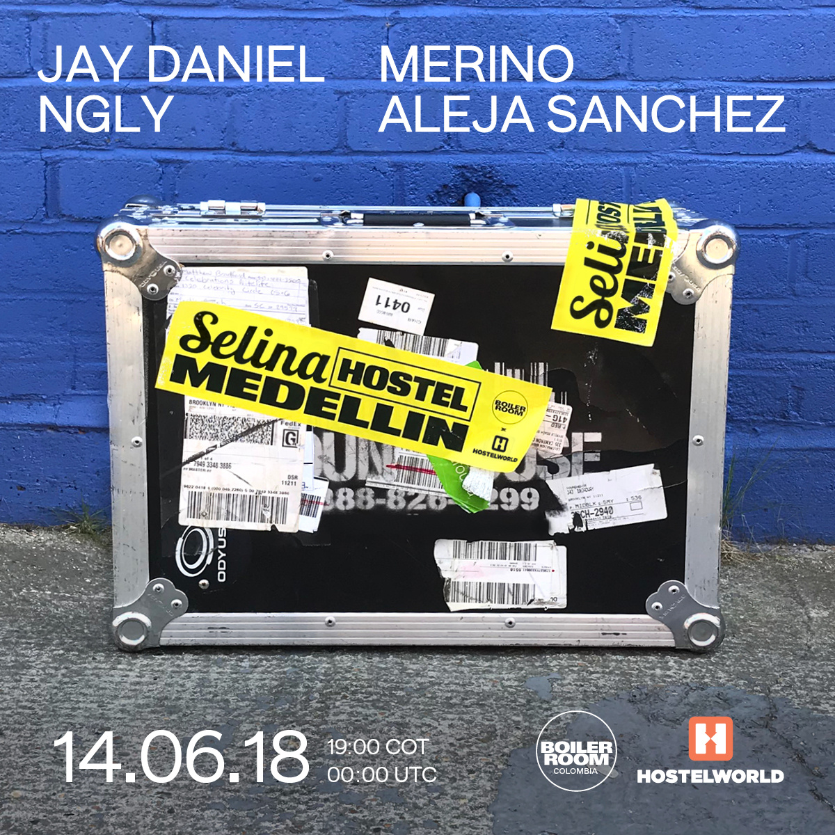 Boiler Room x Hostelworld flyer