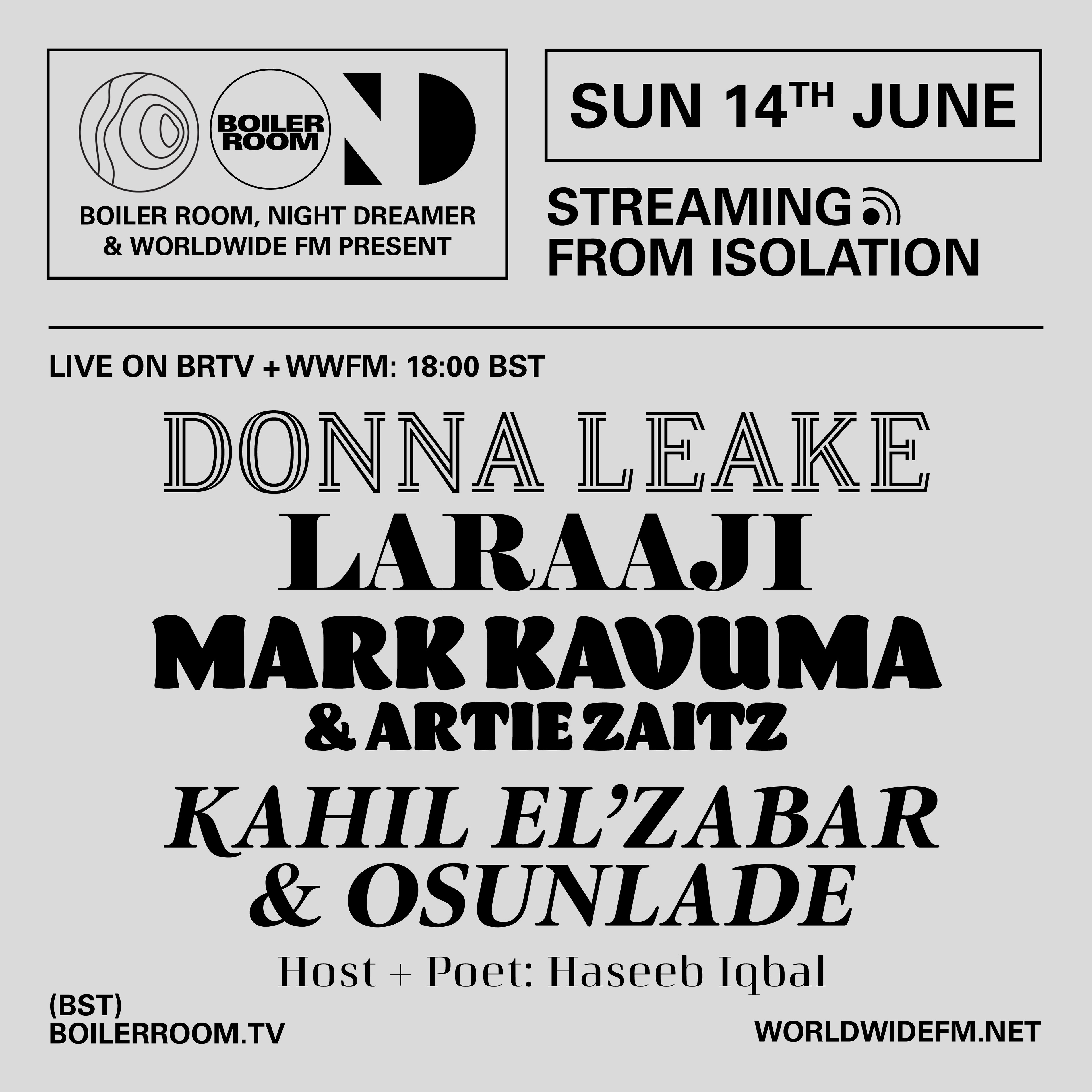 Streaming From Isolation with Night Dreamer & Worldwide FM - #14 flyer