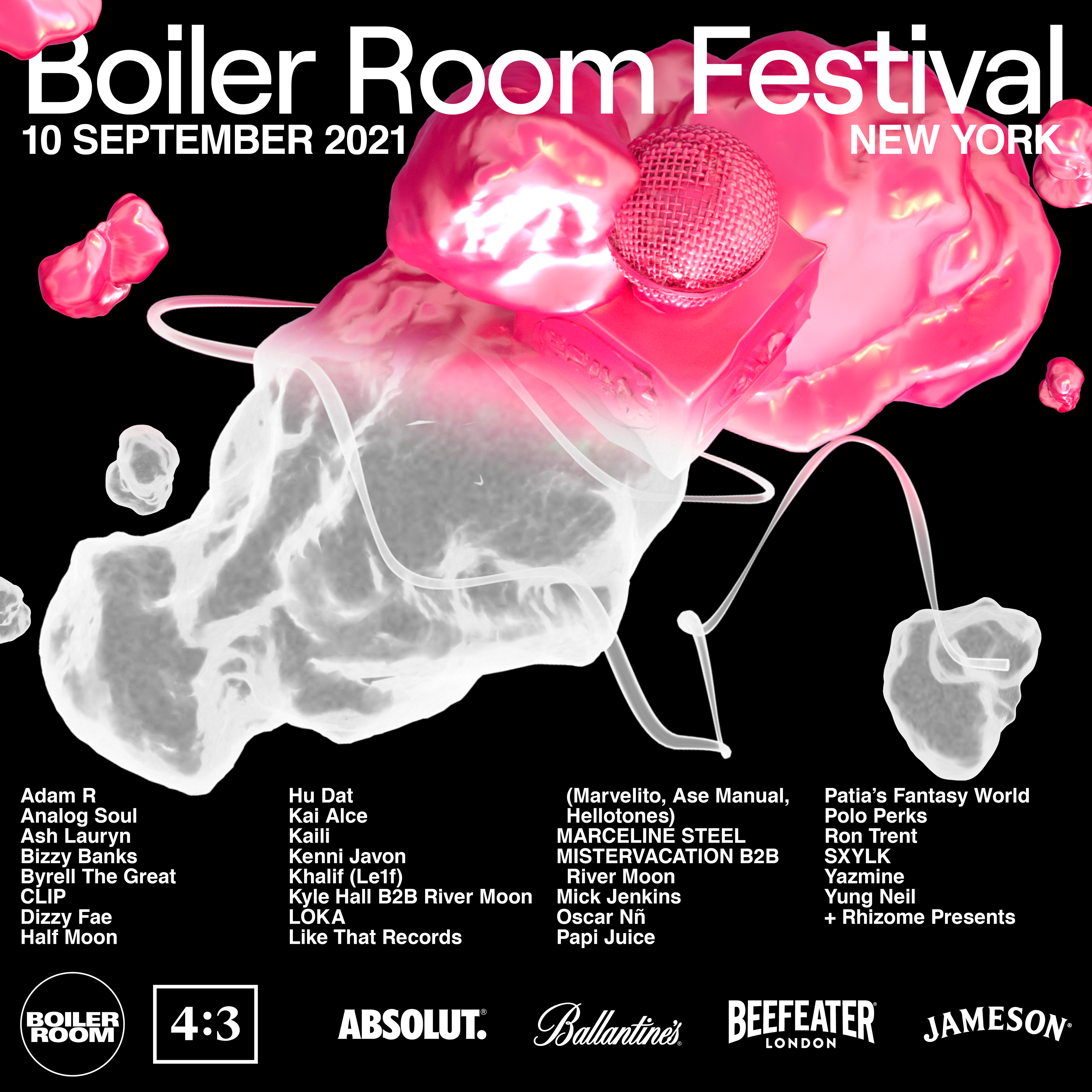 Boiler Room Festival 2021: New York City flyer